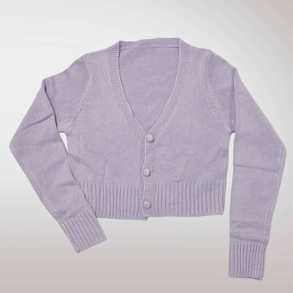 🛹 3 for $10
SHEIN Lilac Button-Up Cardigan